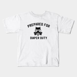 New Dad Prepared For Diaper Duty Funny Kids T-Shirt